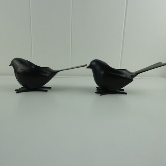 Metal Birds Votive and Tealight Candle Holders Set of 2 Made in India - Picture 7 of 11